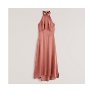 Abercrombie Satin High Neck Dress